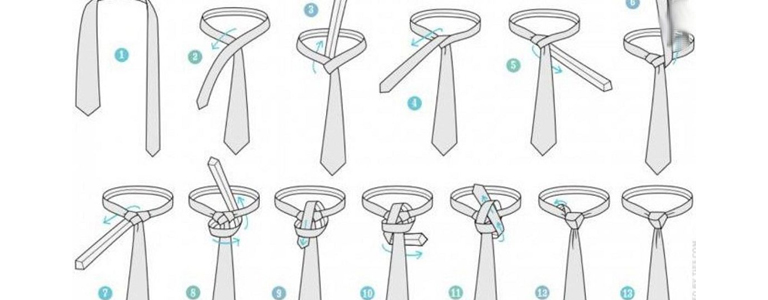 Как завязать галстук пошагово (фото-схема): ТОП-10 красивых узлов,  быстрые способы, советы и инструкции3