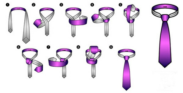 Как завязать галстук пошагово (фото-схема): ТОП-10 красивых узлов,  быстрые способы, советы и инструкции20