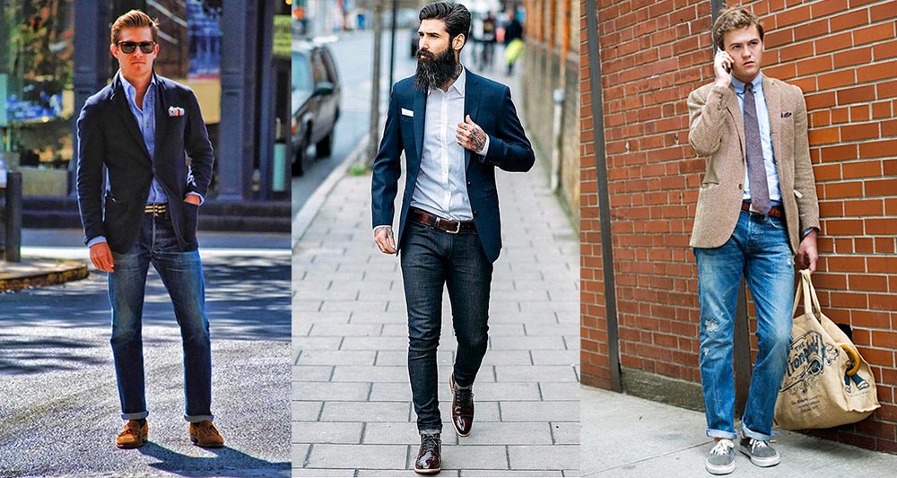 Мужские пиджаки под джинсы (110+ фото): как правильно выбрать и сочетать стильный пиджак с джинсами, обзор фасонов и производителей1