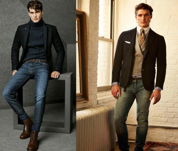 Мужские пиджаки под джинсы (110+ фото): как правильно выбрать и сочетать стильный пиджак с джинсами, обзор фасонов и производителей2