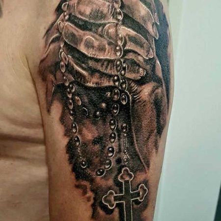 Православные тату на плече